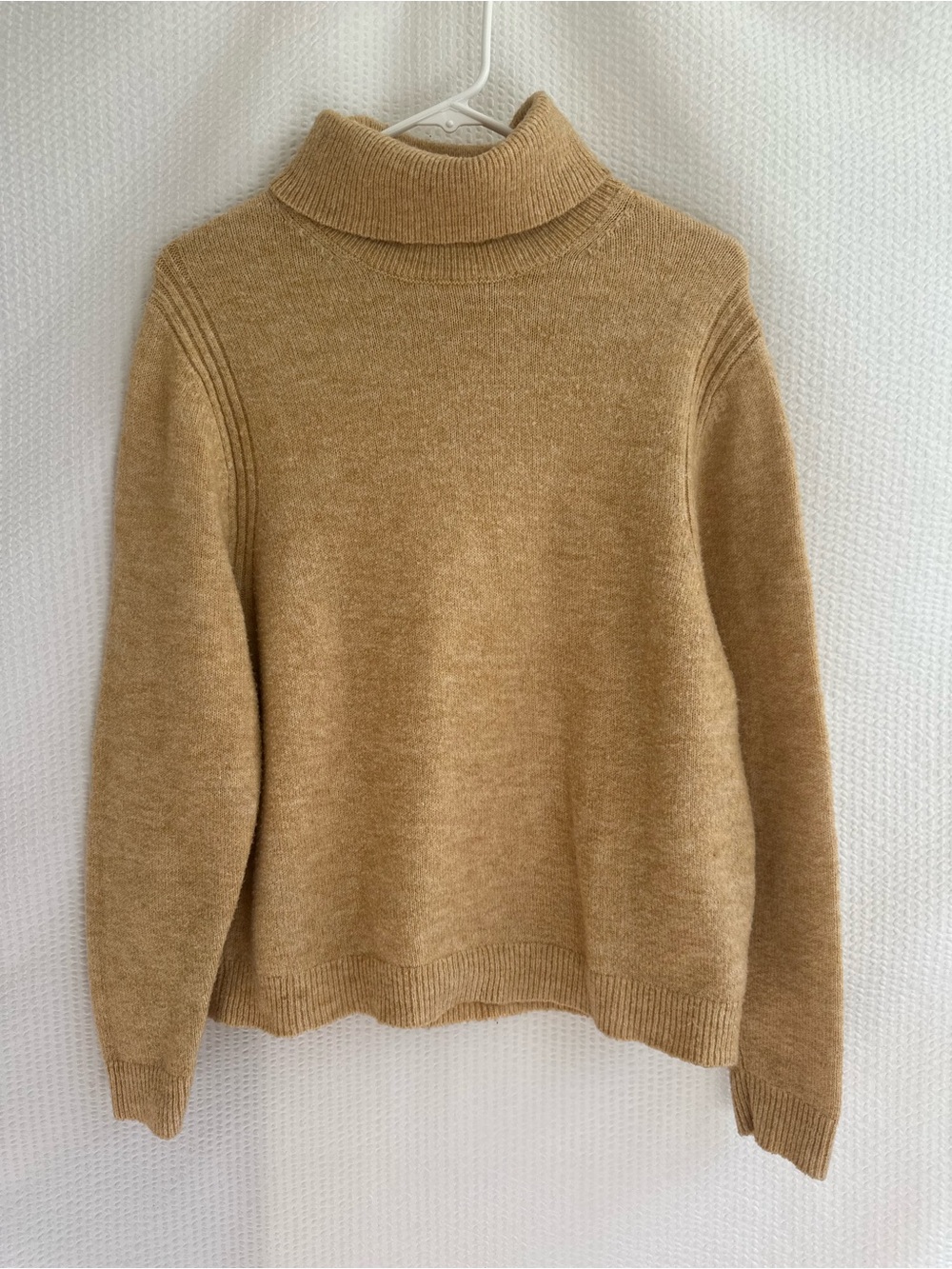 a new day Camel Turtleneck Sweater Medium Soft Knit Cozy Pullover Women’s